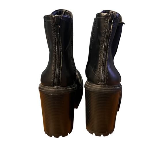 Madden Girl Black Platform Boots Size 10 - Picture 3 of 9